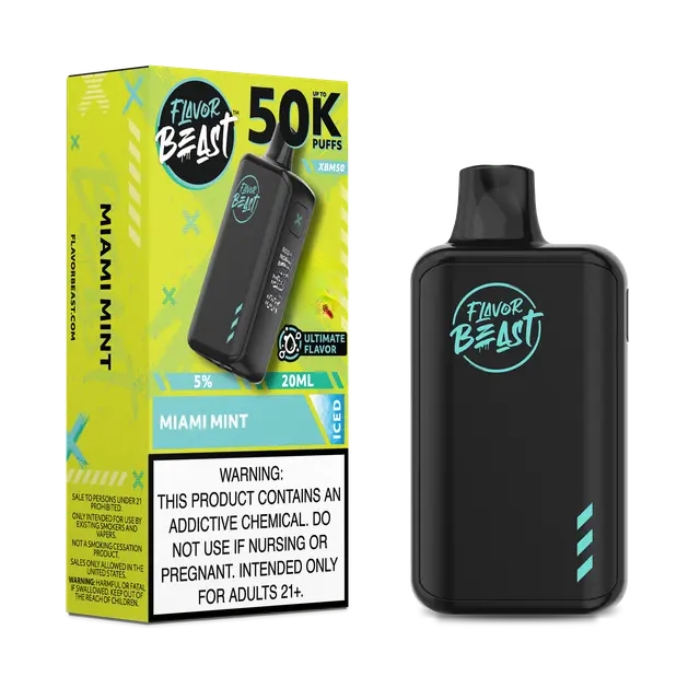 Miami Mint Flavor Beast XBM50 50000 Puffs Disposable Vape Ct-5