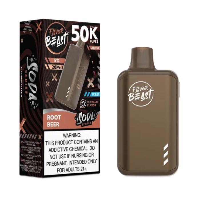 Root Beer Flavor Beast XBM50 50000 Puffs Disposable Vape Ct-5