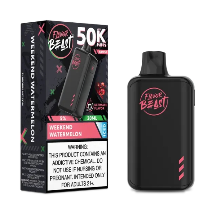 Weekend Watermelon Flavor Beast XBM50 50000 Puffs Disposable Vape Ct-5