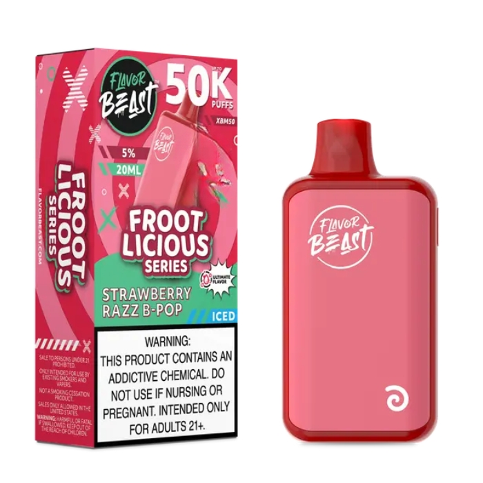 Strawberry B-Pop Flavor Beast XBM50 50000 Puffs Disposable Vape Ct-5